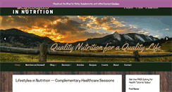 Desktop Screenshot of lifestylesinnutrition.com